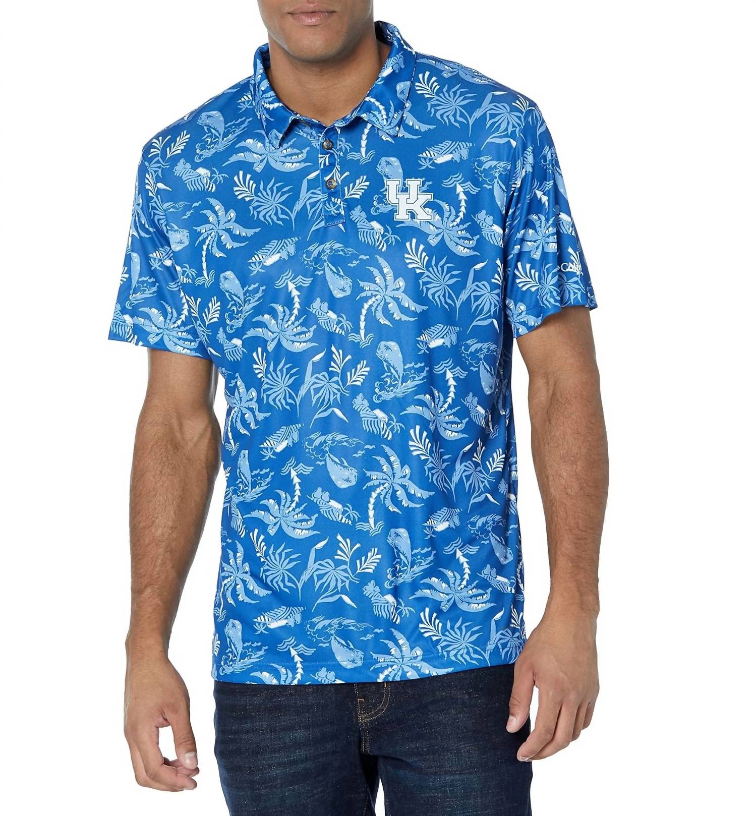 Columbia Super Terminal Tackle Polo in uk azul - men's shirt