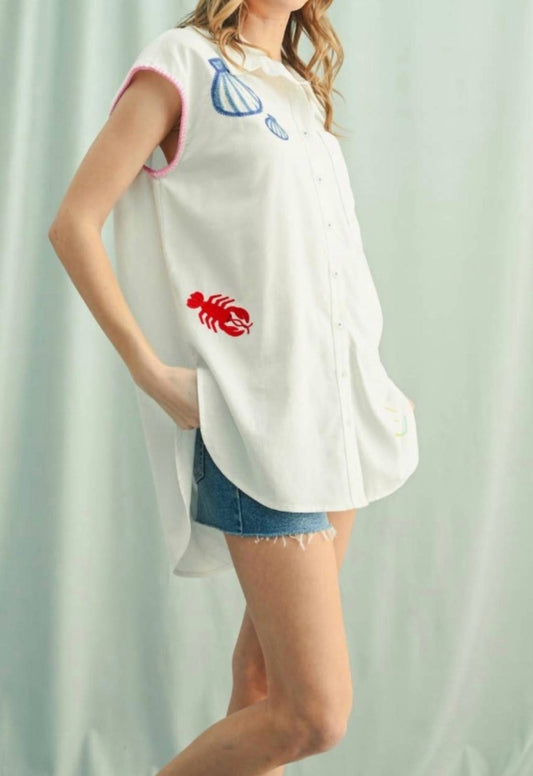 Wishlist - Seaside Story Tunic Top