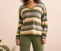 Tribal - Combed U Neck Waffle Sweater