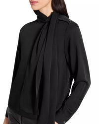 Theory - Side Tie Neck Blouse