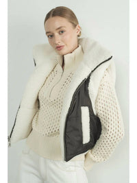 Aaron & Amber - Reversible Sherpa Cozy Vest