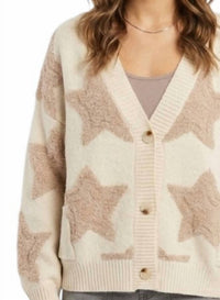 Bucketlist - Oversized Star V-neck Cardigan