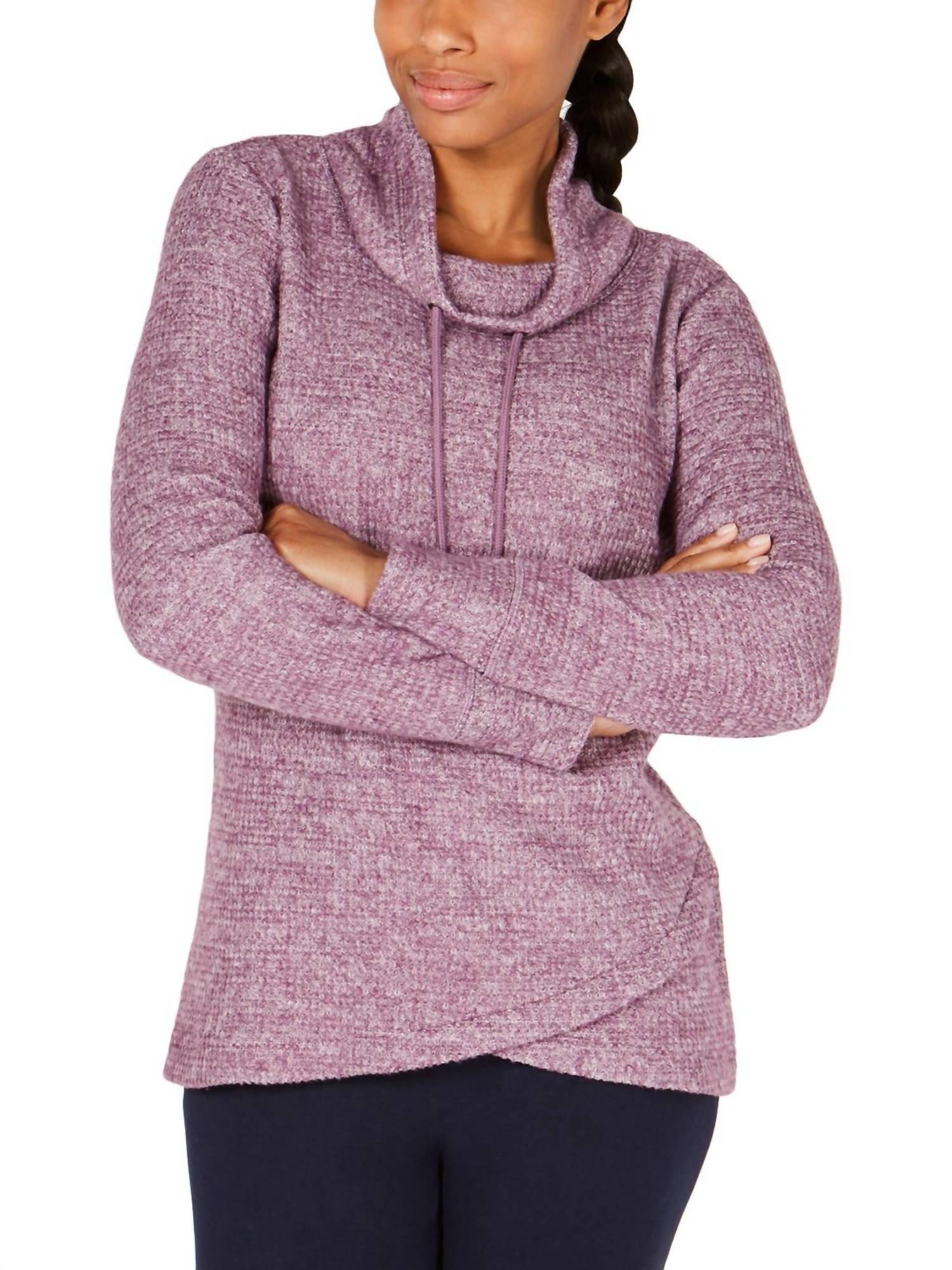Ideology - Activewear Cowl Neck Tulip Hem Top
