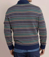Southern Tide - Fair Isle Heather Quarter Zip Sweater
