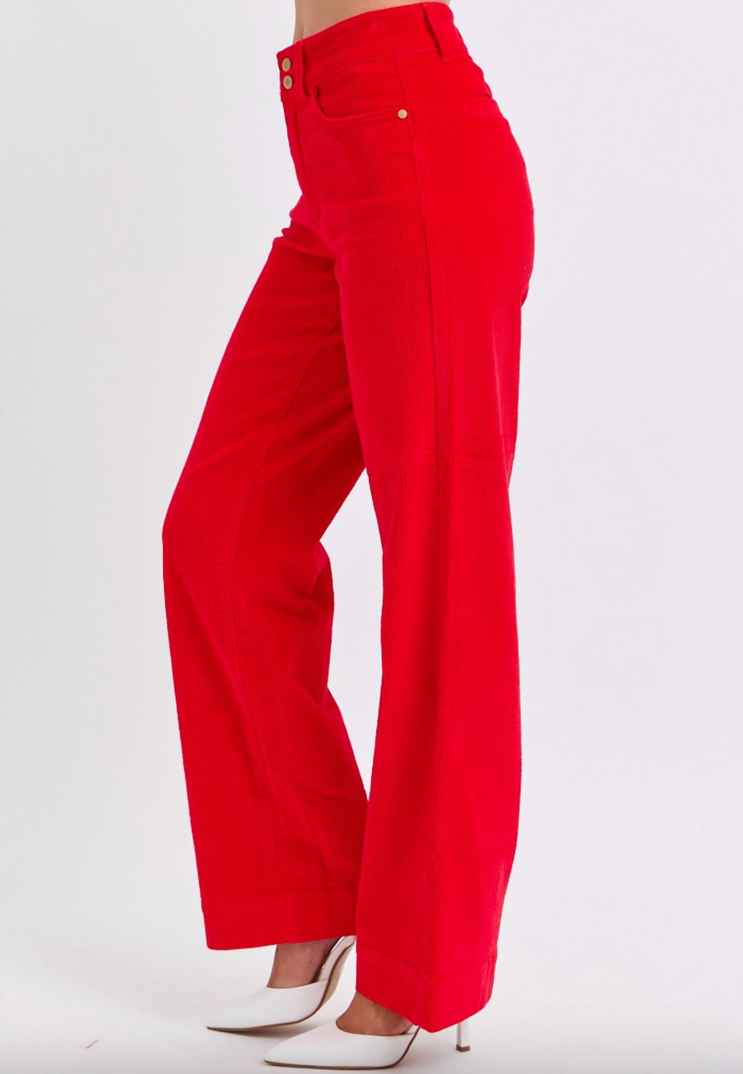 Judy Blue - Corduroy Wide Leg Trousers