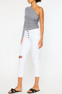 Kancan - Five Pocket Button Fly Mid Rise Jeans
