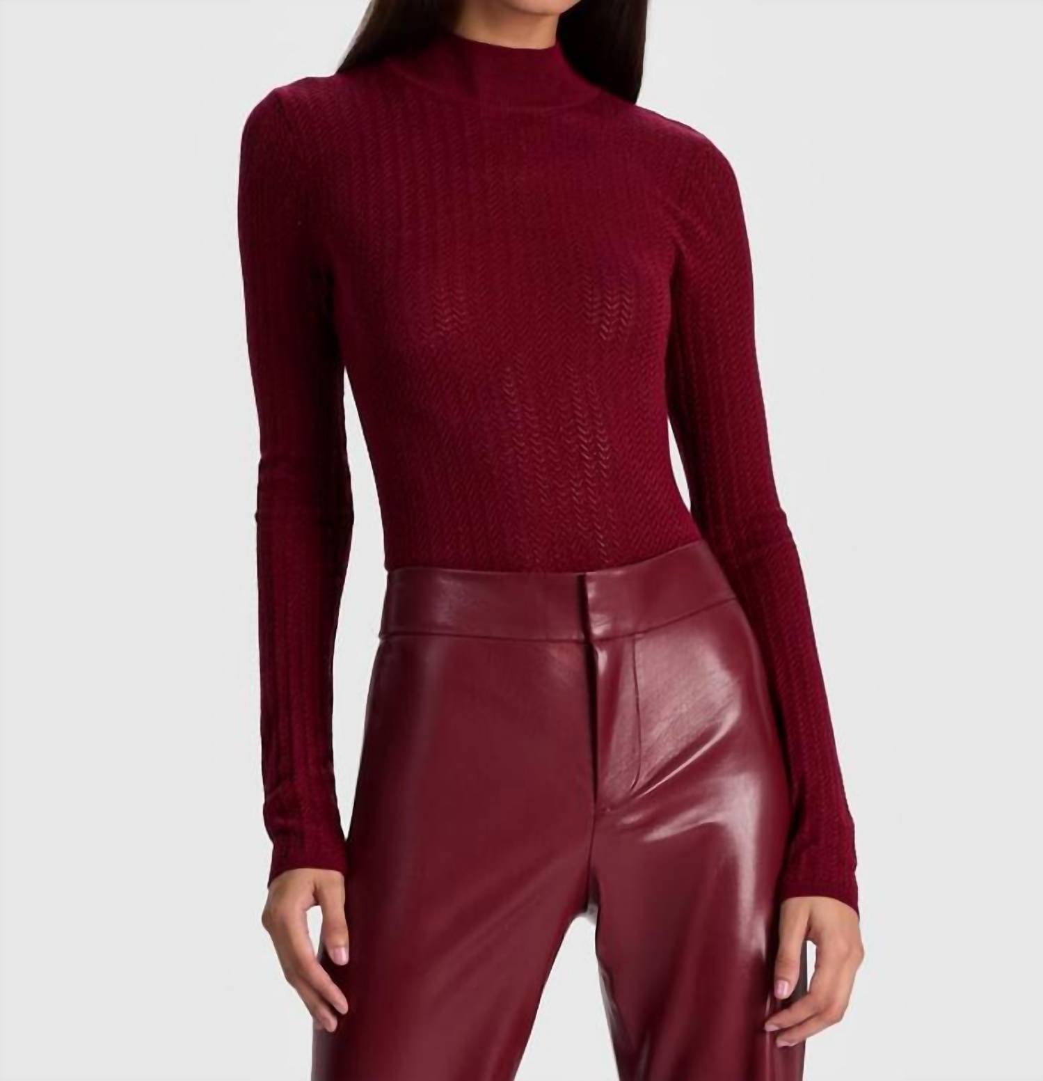 Alice + Olivia - Barbara Long Sleeve Pullover Sweater