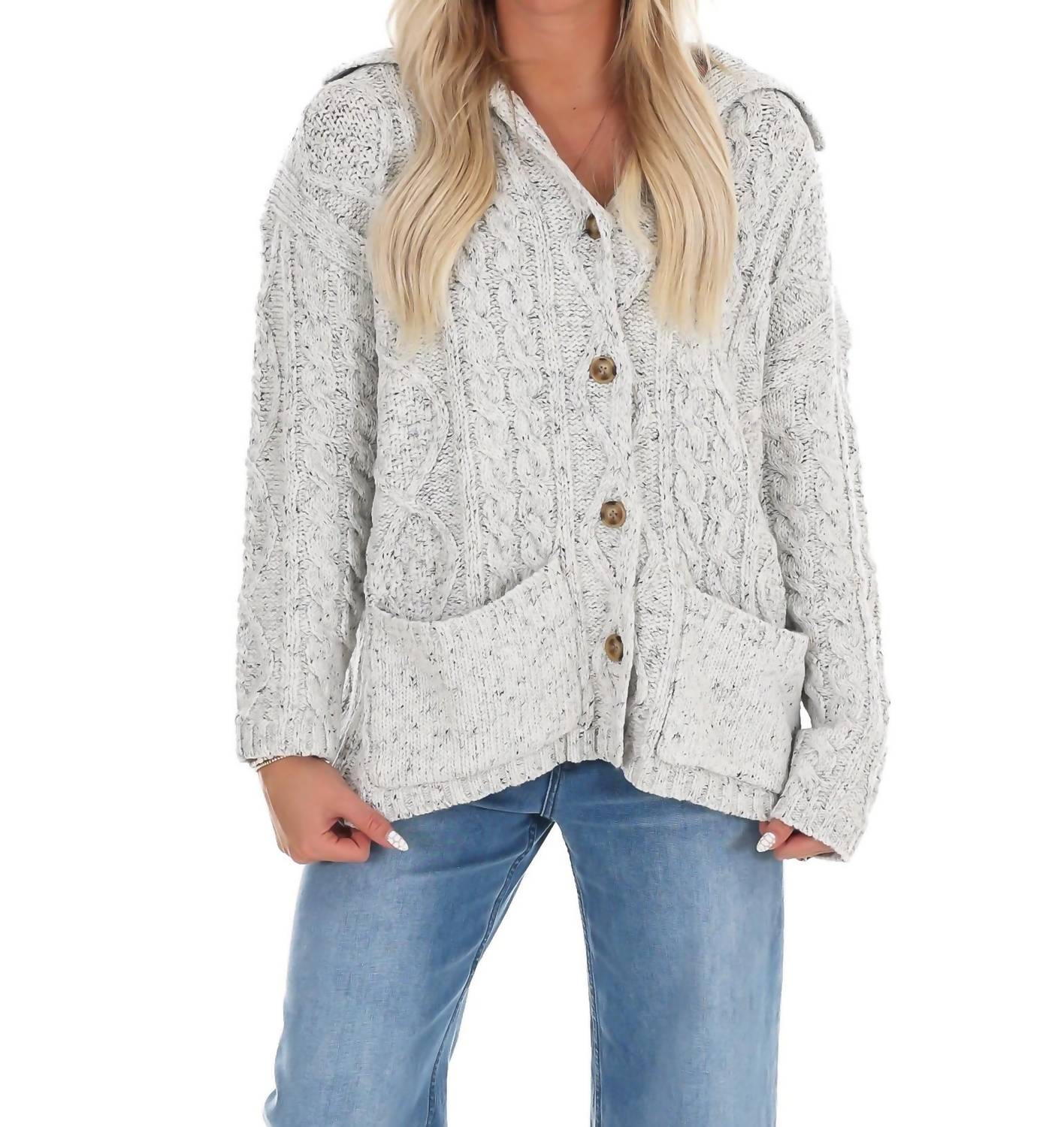 Le Lis - Fireside Layers Oversized Cardigan