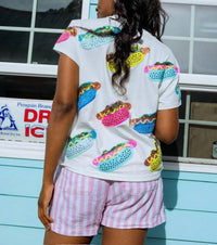 Queen Of Sparkles - Scattered Hot Dog Tee