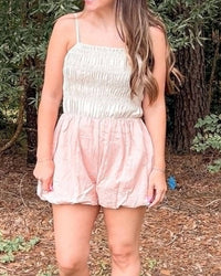 Very J - Bubble Shorts Romper