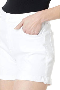 Kut From The Kloth - High Rise Roll-cuff Denim Shorts