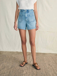 Faherty - Stretch Terry Patch Pocket Short