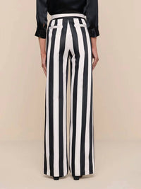 L'Agence - Women's Livvy Satin Straight-leg Trouser