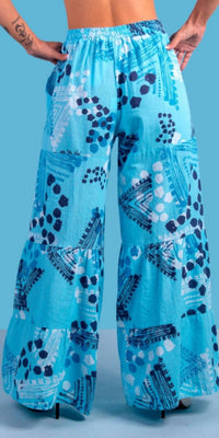 Gigi Moda - Tribale Linen Wide Leg Pants
