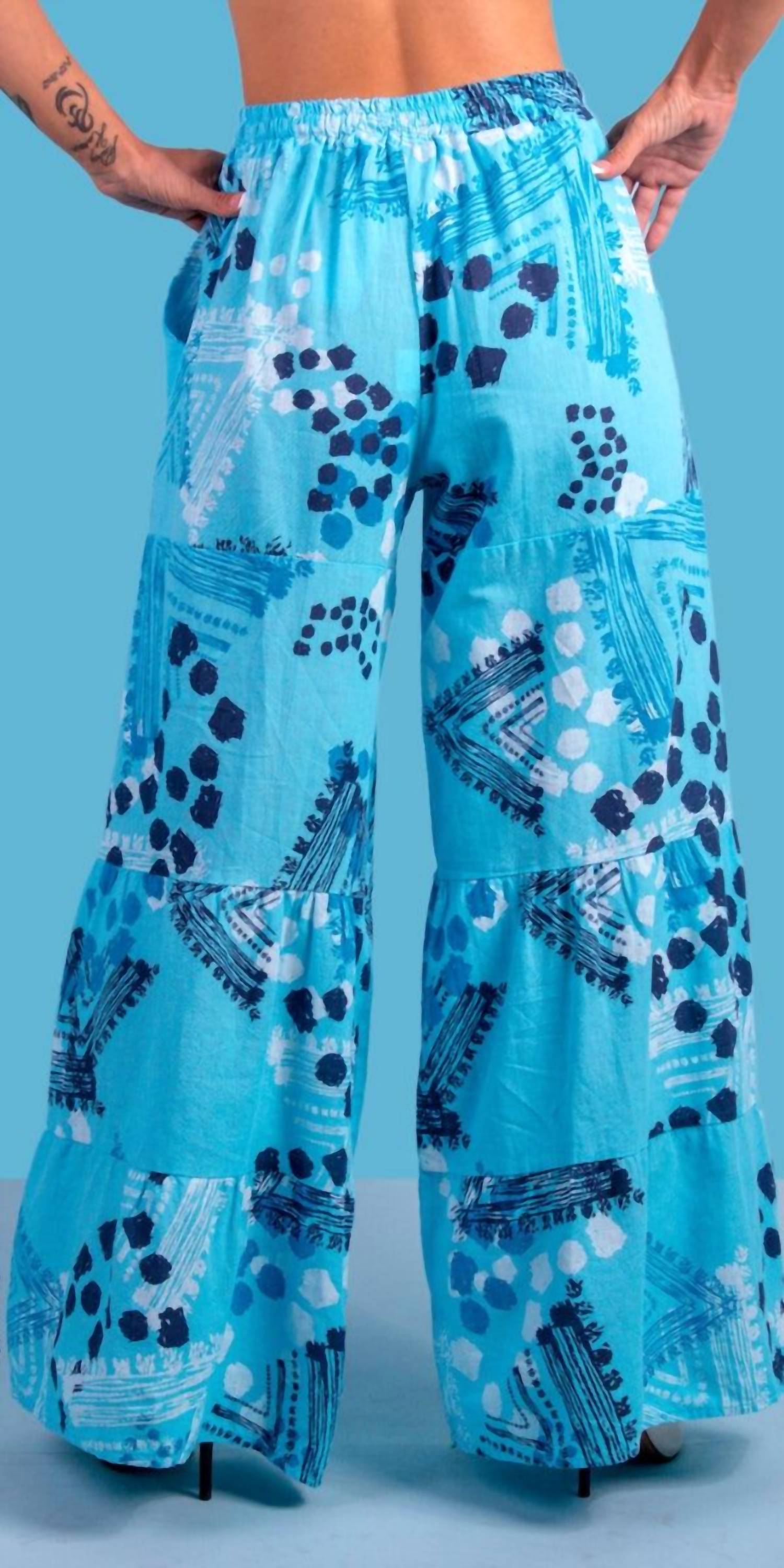 Gigi Moda - Tribale Linen Wide Leg Pants