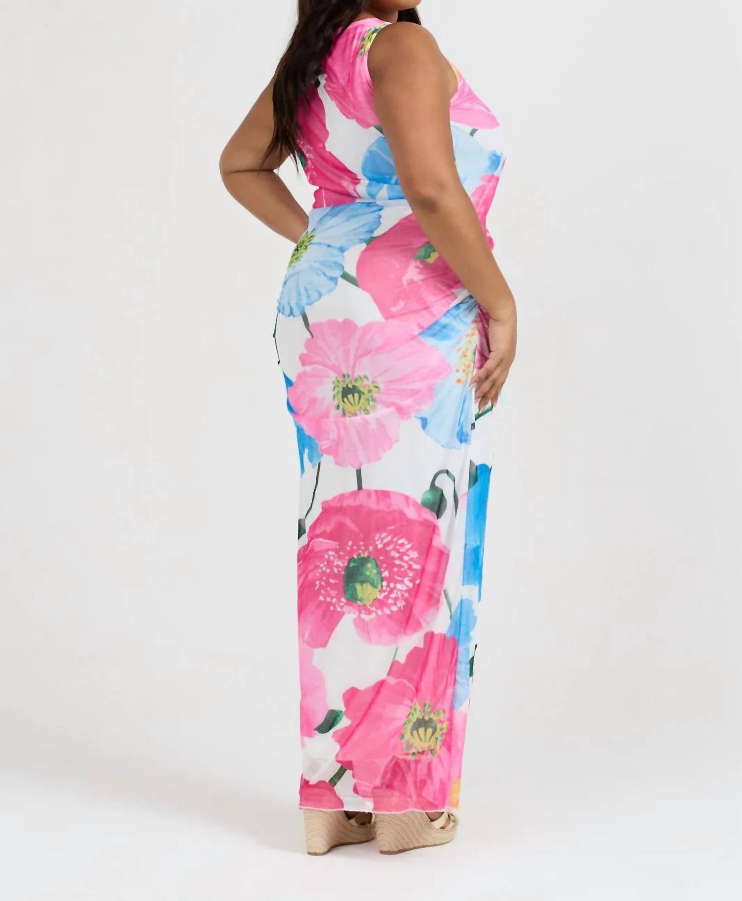 Fashion Szn Curve - Mesh Maxi Dress - Plus