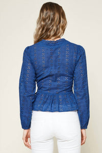 Sugarlips - Bootsy Eyelet Wrap Top