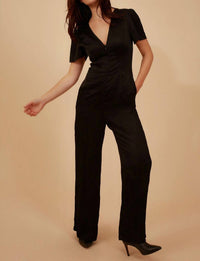 Traffic People Silkwood Corrie Jumpsuit in black - women's pants