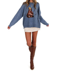 Bailey Rose - Fishing Bear Sweater