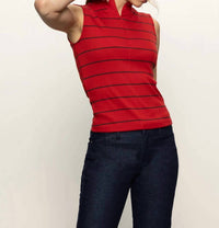 Sanctuary - Sleeveless Zip Mock Top