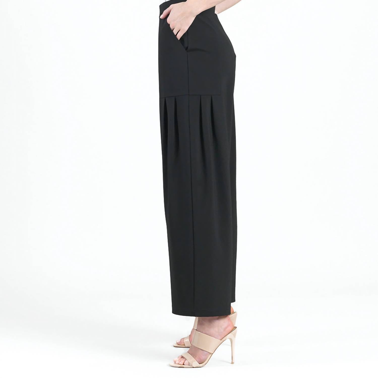 Clara Sun Woo - Pleated Wide Leg Pocket Pant