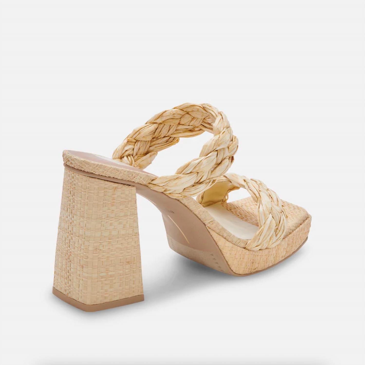 Dolce Vita - Women's Strap Raffia Heels