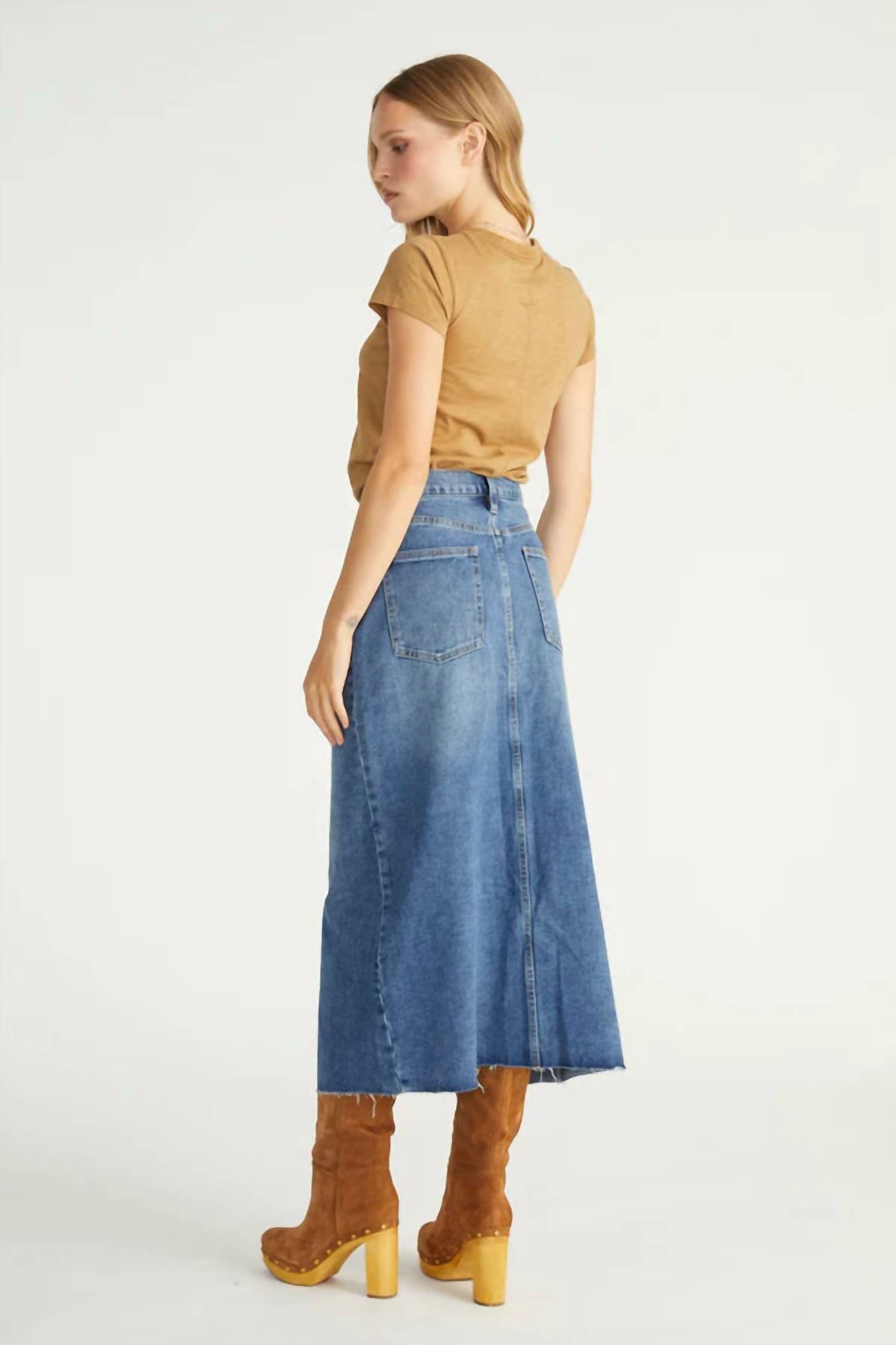 Driftwood - Sarah Denim Midi Skirt
