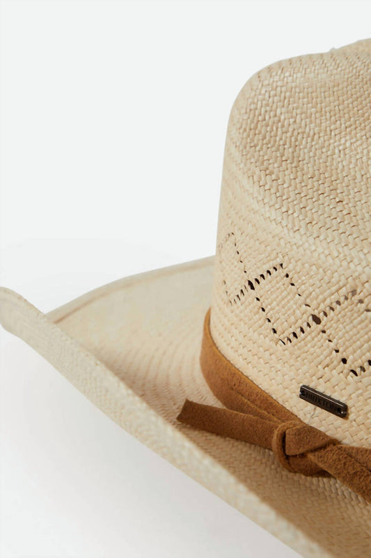 Brixton - Unisex Laredo Panama Straw Cowboy Hat