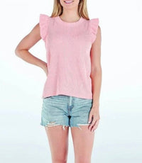 Simply Southern - Ruffle Knit Tee