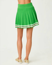 Lilly Pulitzer SUZETTE SWEATER SKORT in putting green x resort white - women's shorts - alternate view