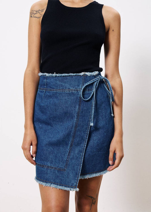 Frnch - Nise Denim Mini Wrap Skirt