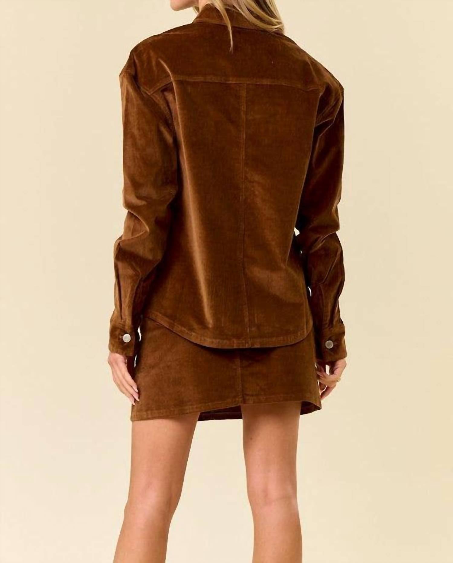 Saints & Hearts - Corduroy Mini Skirt
