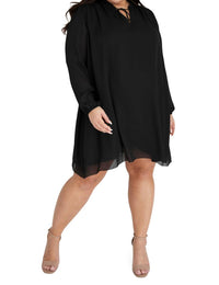 Marée Pour Toi - BISHOP SLEEVE TIE NECK DRESS