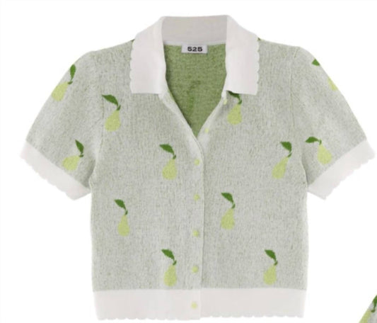 Collared Pears Top