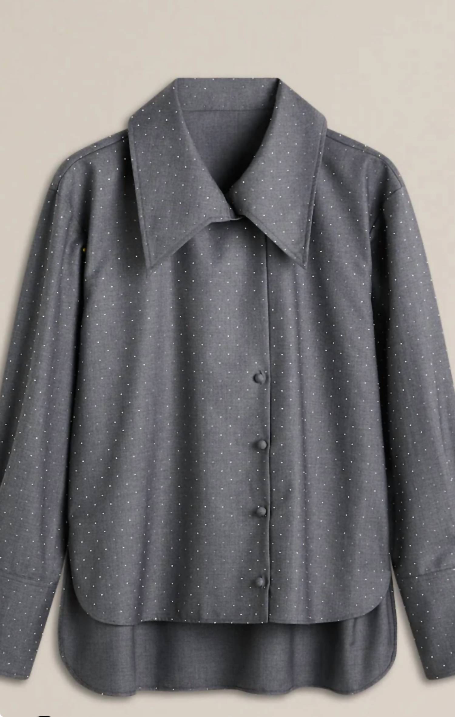 Scanlan Theodore Women's Diamanté Shirt in grey - women's shirt