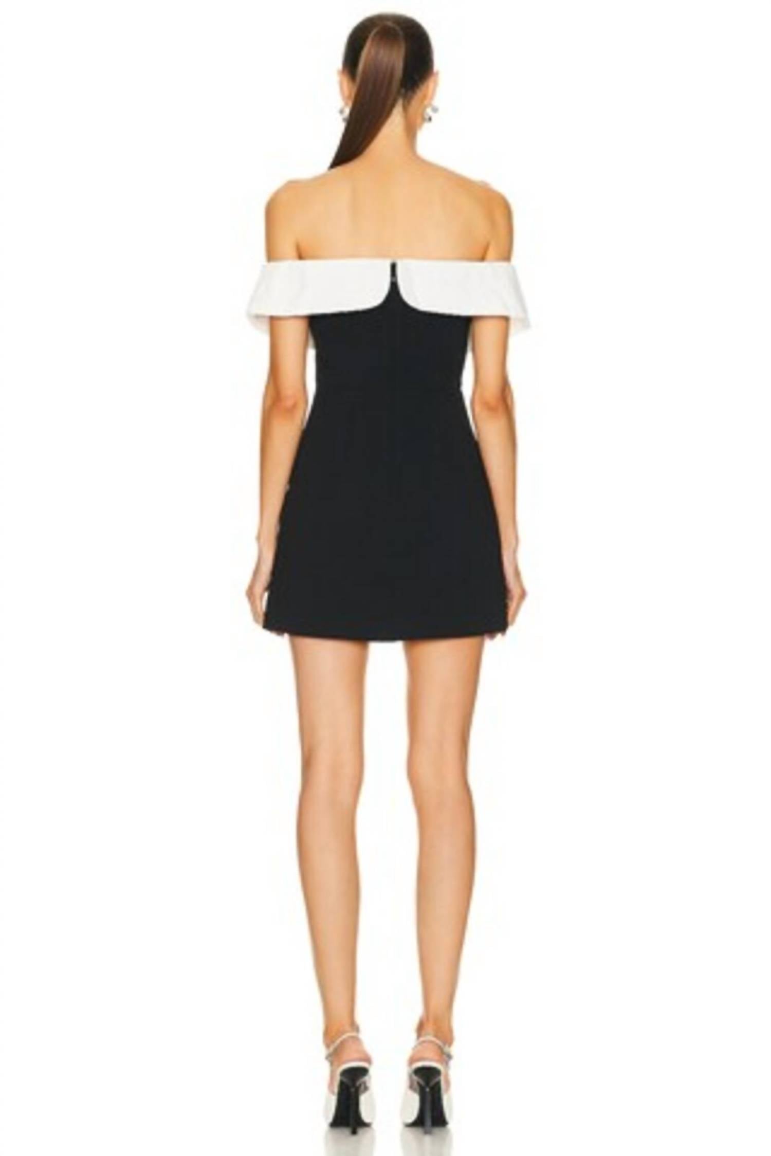 Self-Portrait - Crepe Bow Mini Dress