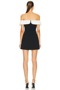 Self-Portrait - Crepe Bow Mini Dress