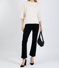 MELISSA NEPTON Felicity Sweater in cream - women's sweater - detail view
