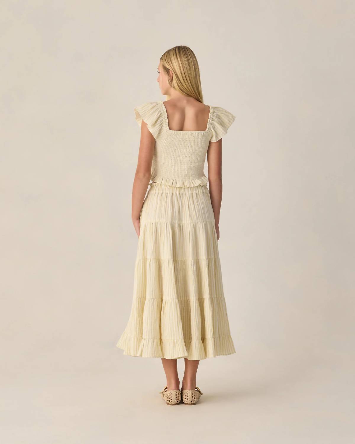 Rylee + Cru - Ruffle Tired Maxi Skirt