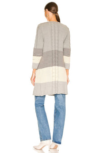 Chaser - Open Front Duster Sweater With Pockets