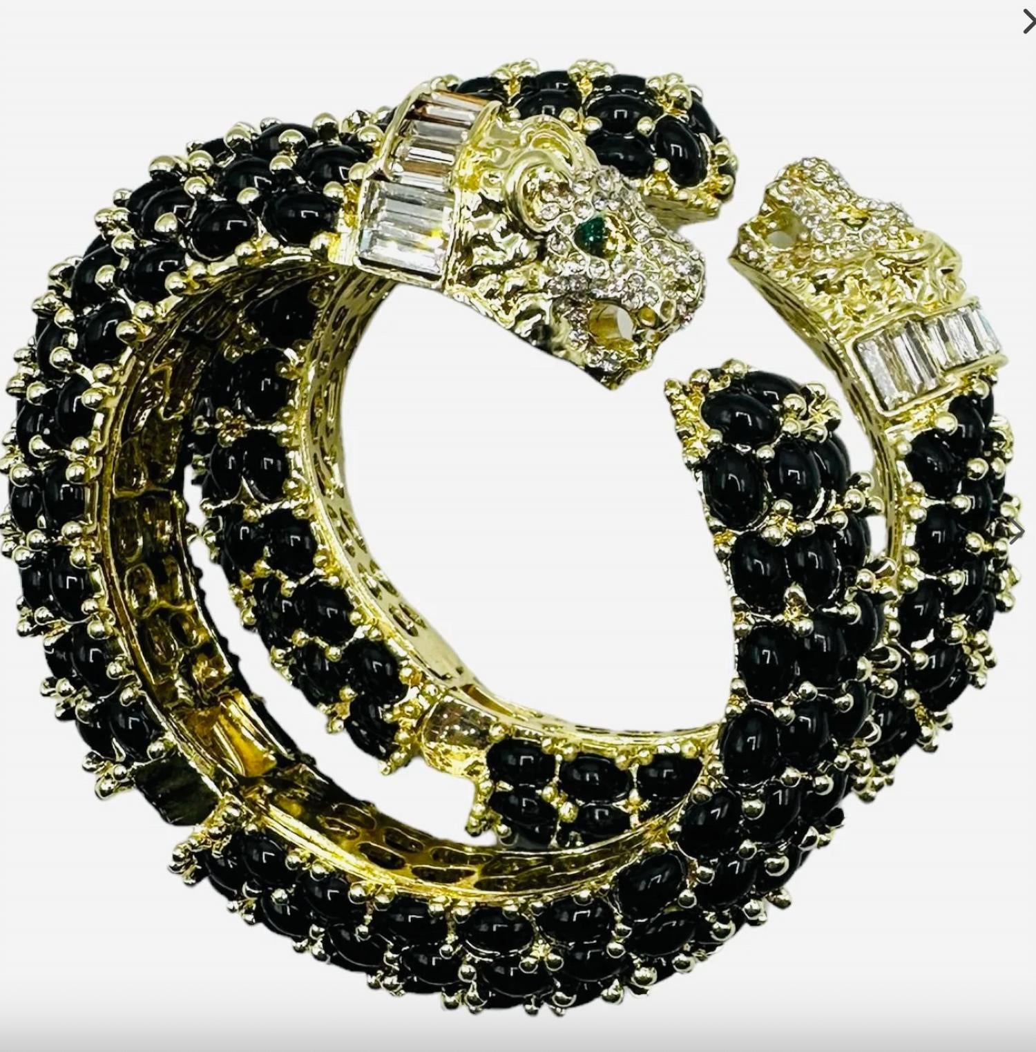 Garland Bags - Women's Leopard Hinged Bracelet