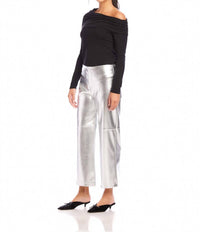 Fifteen Twenty - Faux Leather Cropped Pants