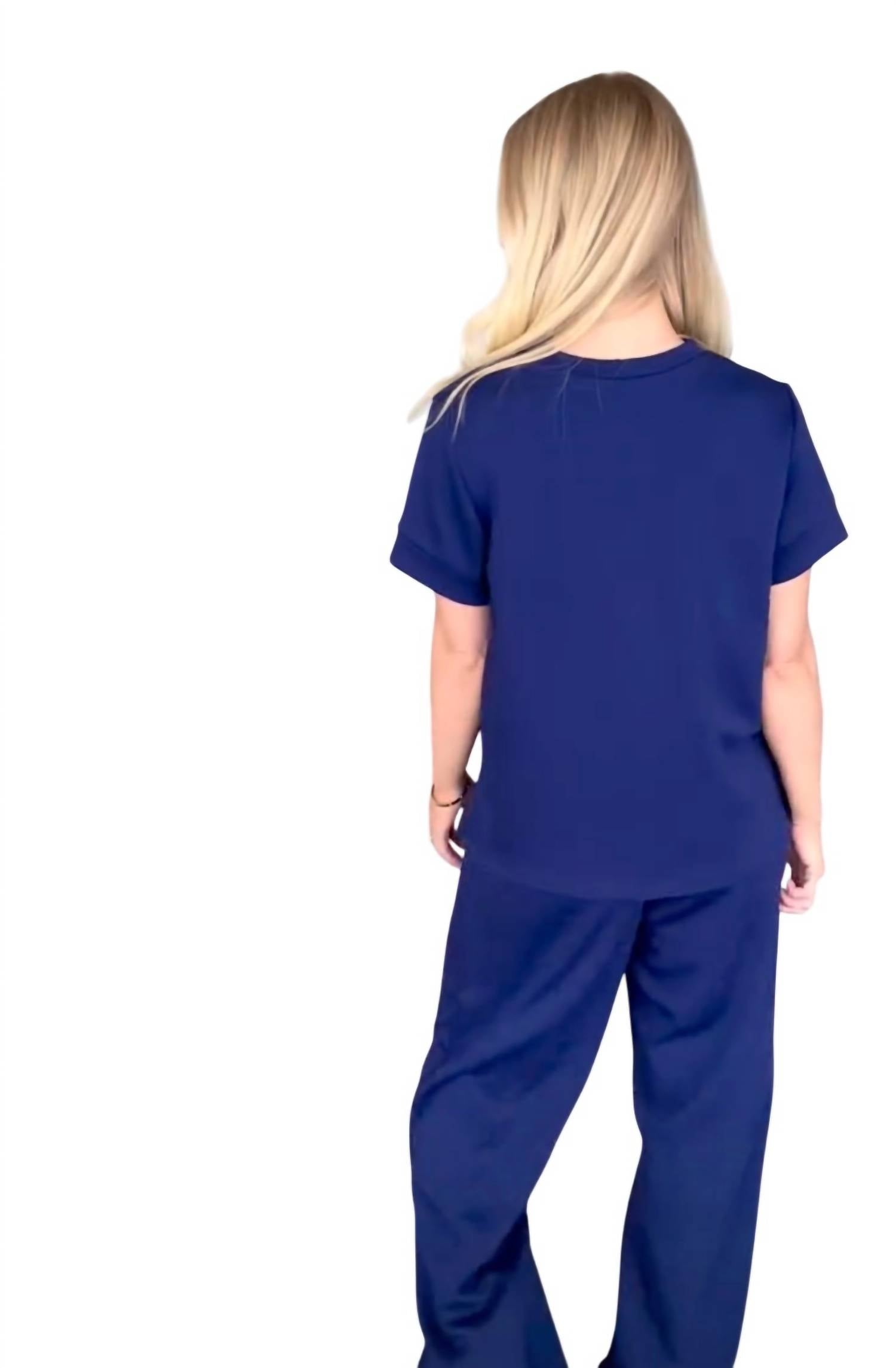 Carole'S Closet - Scuba Modal 2 Piece Top And Pants Set