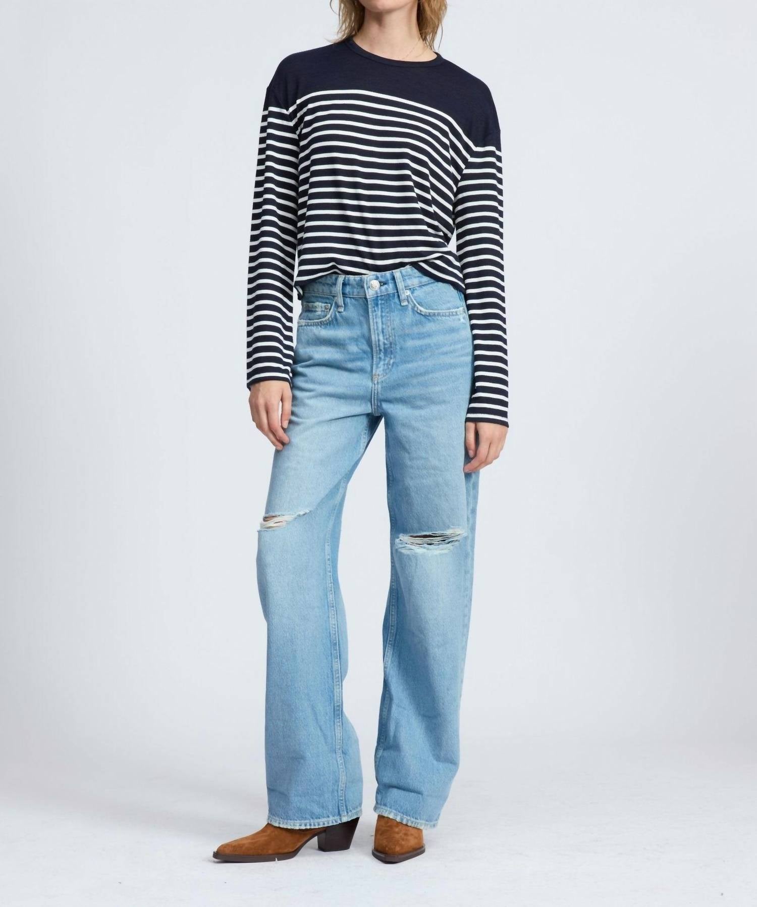 Rag & Bone - Logan Mid-rise Wide Leg Jeans