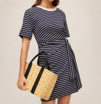 Fifteen Twenty - Women's Darla Side-knot Contrast Dress