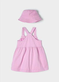 Mayoral - Girls' Pinafore Dress And Hat Set