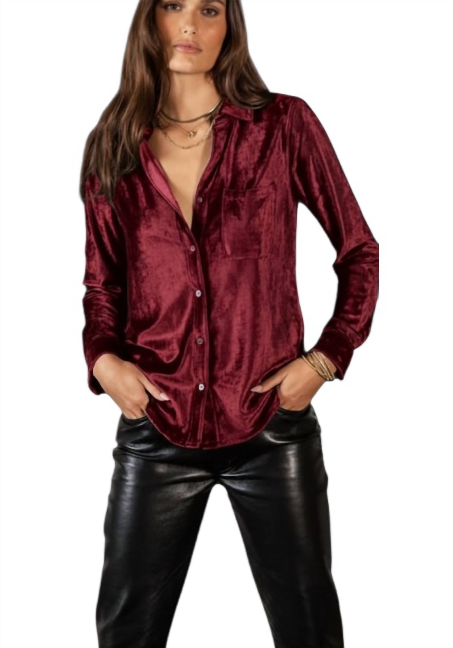 Dylan - Dylan Velvet Shirt