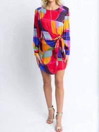 Karlie - Mosaic Wrap Dress