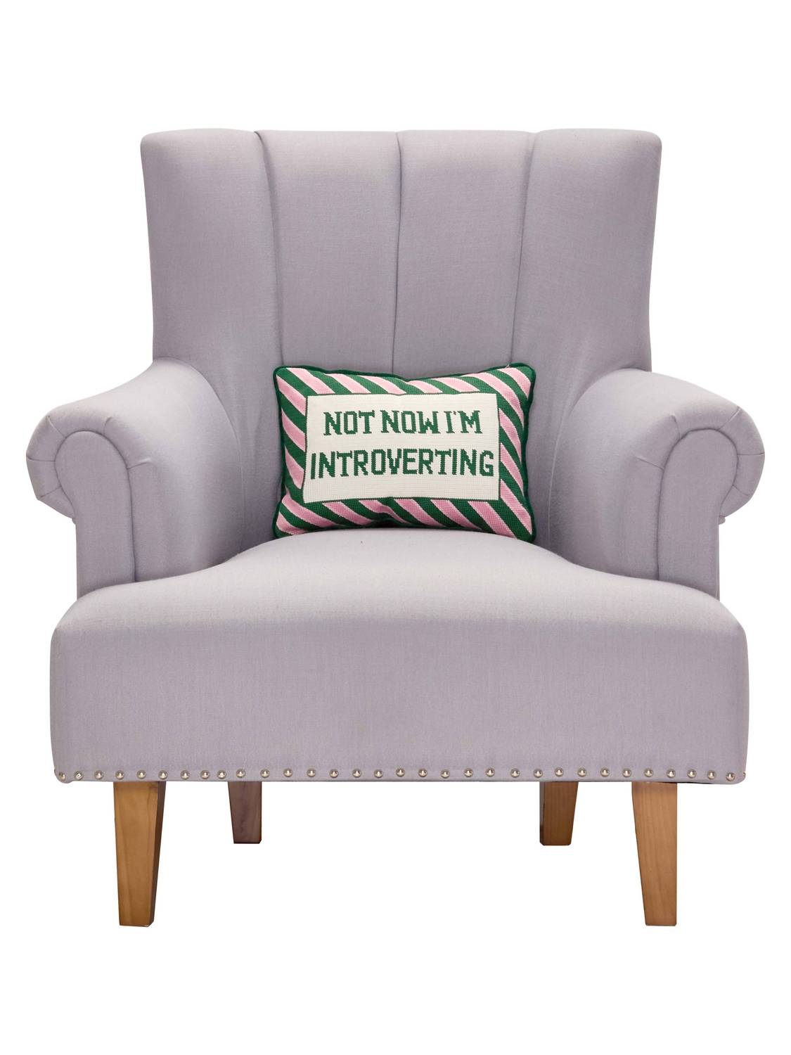 Peking Handicraft - Unisex Not Now I'm Introverting Pillow