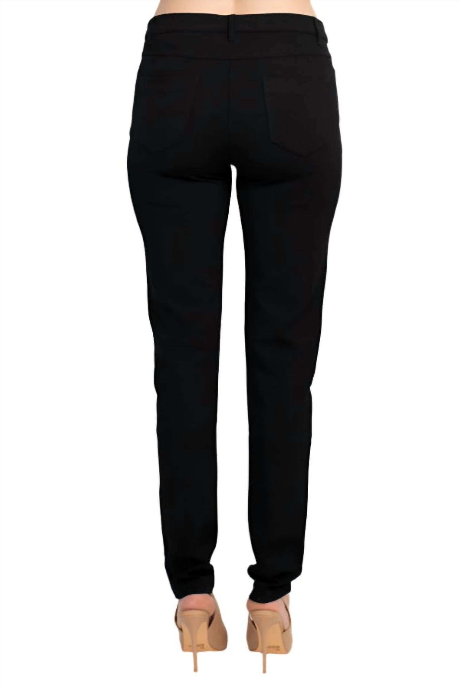 Alberto Makali - Mid Waist Belt Hoop 5-pocket Crepe Pant